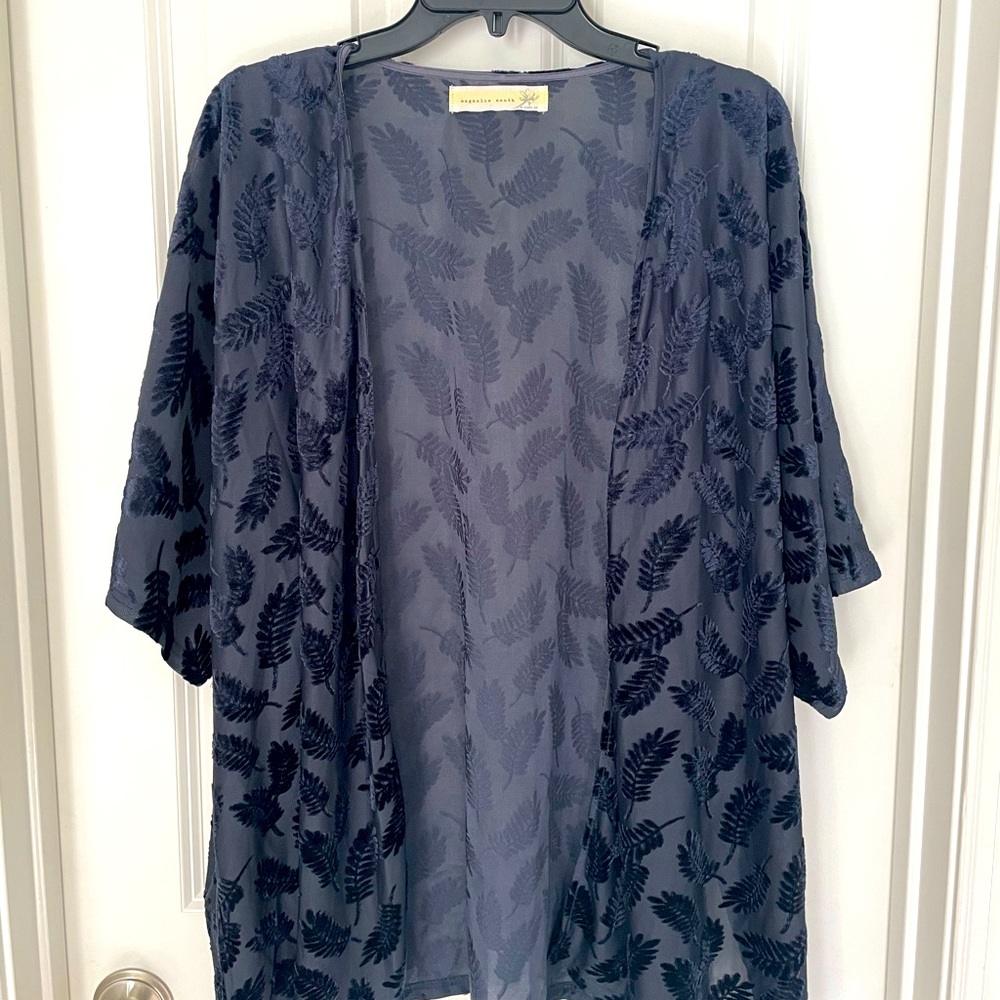 Magnolia South Feather Blue Cardigan